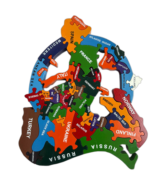 Europe Adventure Map Puzzle