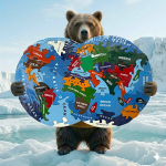 World Adventure Map Puzzle